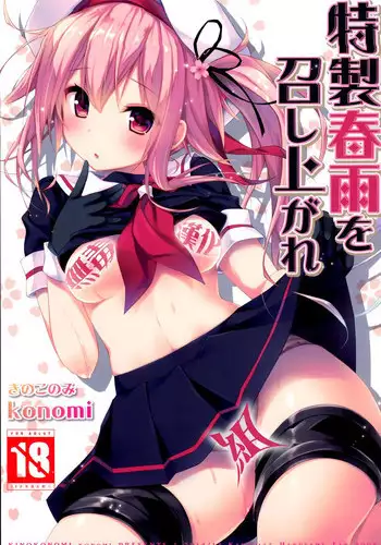 (C87) [Kinokonomi (konomi)] Tokusei Harusame wo Meshiagare (Kantai Collection -KanColle-) [Chinese] [无毒汉化组]