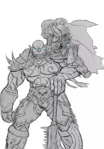 Lich King Anduin and Death Knight Garrosh