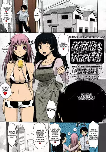 [Taropun] Milk Party! [English] =Team Vanilla= [Decensored] [Partial color by Victor DoUrden]