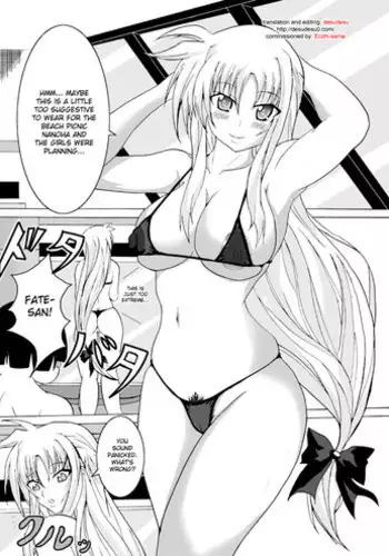 [Bitch Bokujou (Bokujou Nushi K)] Chotto Bitch na Fate Mama (Mahou Shoujo Lyrical Nanoha StrikerS) [English] [desudesu]